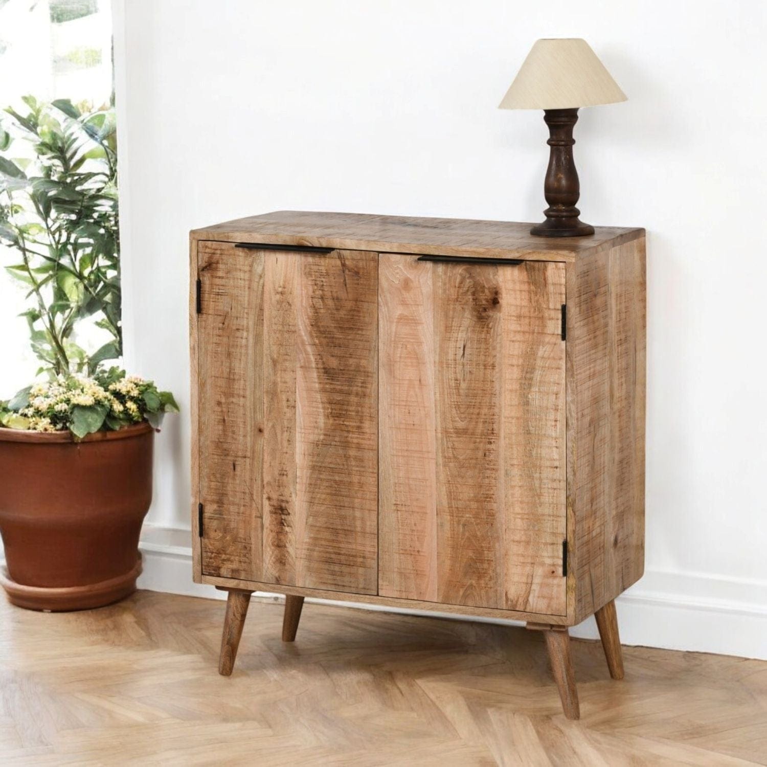 Wicklow Wooden Drinks Cabinet 90cm Sideboard